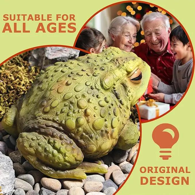 Sunthus Frog Toad Sculptures Garden Statues Yard Art Resin Decorations Outdoor Garden Decor by GreenHaven Gardens