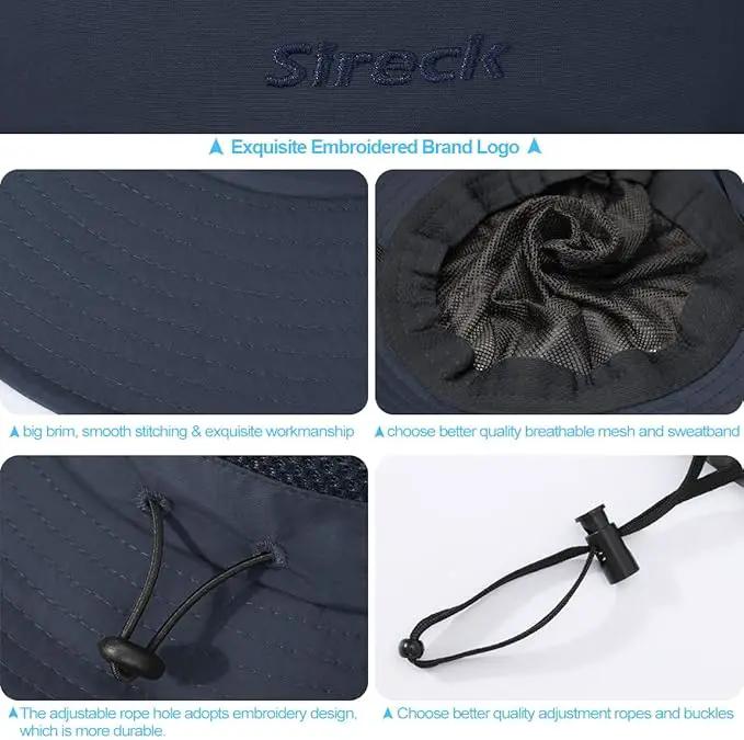 Fishing Hat, UPF50+ Wide Brim Sun Hat for Men Women, UV Protection Hiking Beach Bucket Hats Summer Safari Hat by GreenHaven Gardens