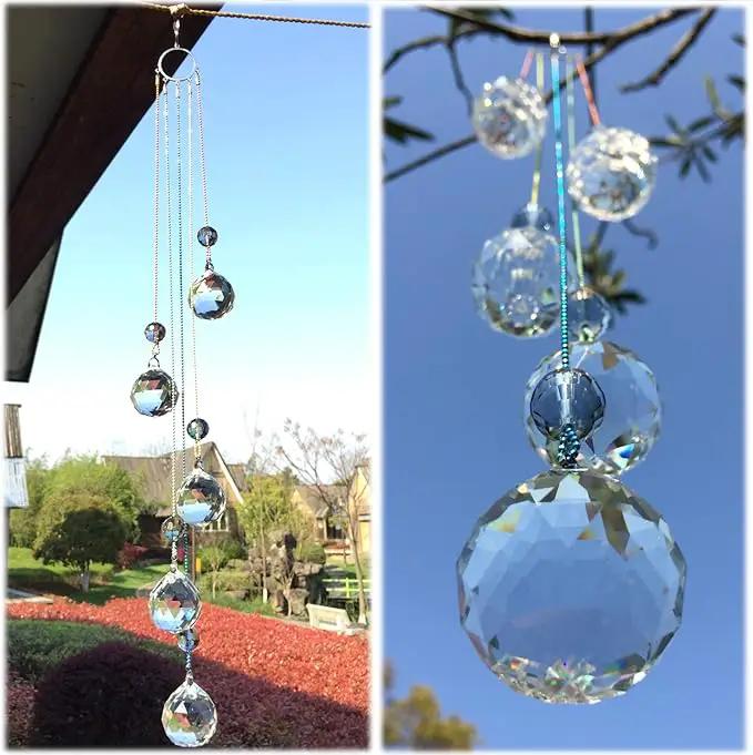 Crystals Ball Prisms Suncatcher Hanging Ornament Rainbow Maker for Home,Garden Decoration by GreenHaven Gardens