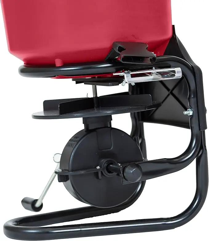 EarthWay 3100 40 LB (18 KG) Professional Chest Mount Hand Crank Broadcast Spreader Including Even Spread Technology, Comfortable & Adjustable Harness Strap and Rain Cover by GreenHaven Gardens