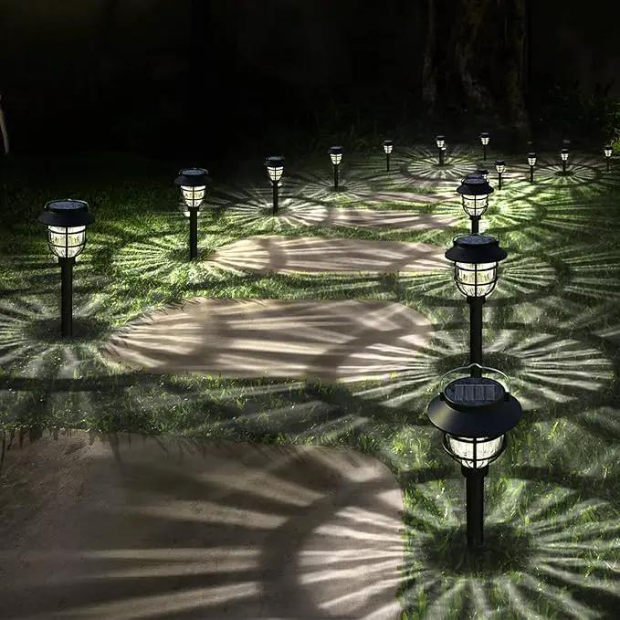 10 Pack Solar Pathway Lights Outdoor - Bright Solar Powered Garden Lights with Warm White LED, Auto On/Off Waterproof Path Lights Decorative, Landscape Lighting for Yard Patio Walkway Driveway by GreenHaven Gardens