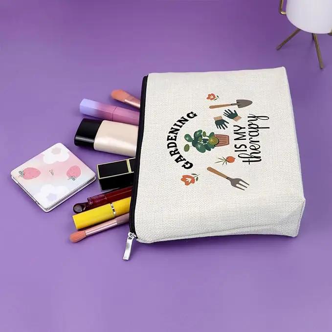 Gardening Gifts for Women Unique Makeup Bag Mom Birthday Gifts Gardener Cosmetic Bag Gardening Is My Therapy Funny Plant Lady Gifts Nature Lovers Gift Ideas Mothers Day Christmas Gifts by GreenHaven Gardens