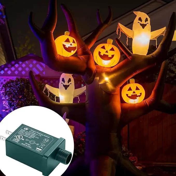 Replacement Yard Inflatable Adapter Power Supply Adaptor - 12V 1.0A 1Pcs -Inflatable Plug Replacement Class 2 Power Supply - Green - for Halloween Yard Blow Up Decorations by GreenHaven Gardens