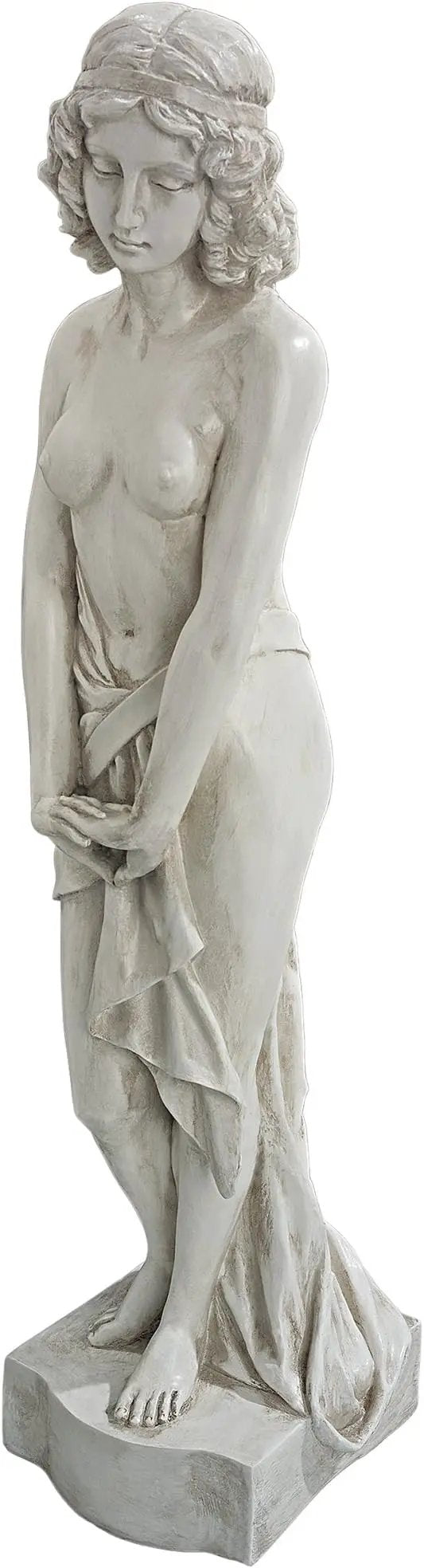 Design Toscano Harmonia Greek Woman Patroness of Harmony Indoor/Outdoor Garden Statue, 34 inches tall, Cast Stone Resin, Antique Stone Finish by GreenHaven Gardens