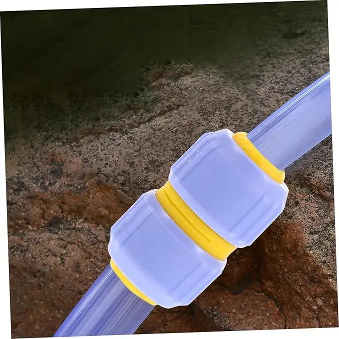 4pcs Barb Hose Fittings Garden Quick Connect Irrigations Thread Fittings Zero g Hose Caps and Plugs G -g 1/2 Inch Hose Repair Garden Kit Quick Loading Decorations Abs by GreenHaven Gardens