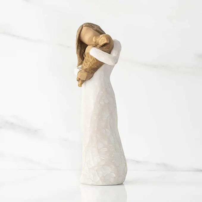 Willow Tree Adorable You (Golden Dog), A Joyful Friendship, Expresses Relationship with a Much-Loved Pet Dog, Sculpted Hand-Painted Figure by GreenHaven Gardens