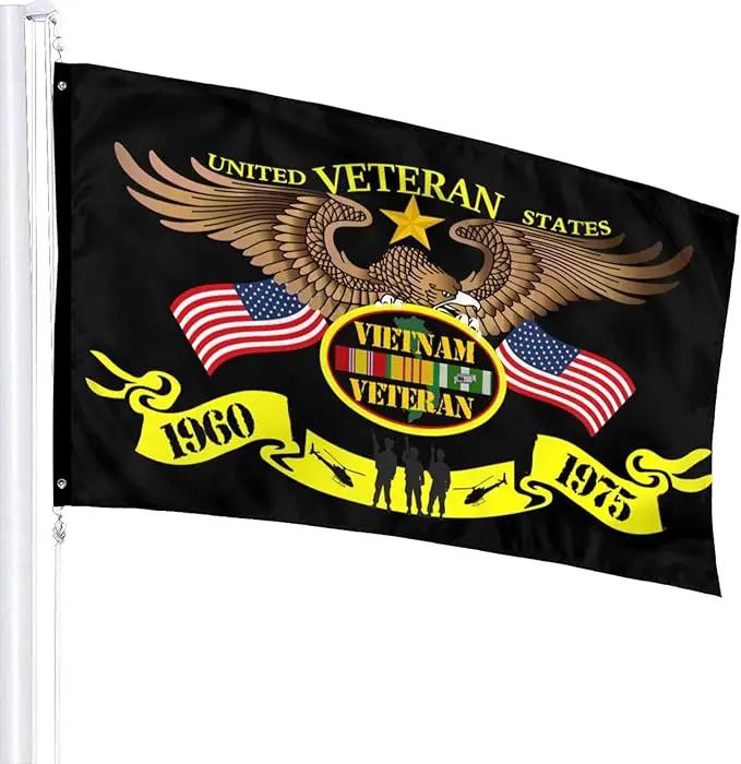 Vietnam Veteran Flag 3x5 Ft Indoor/Outdoor Yard Garden Lawn Holiday Decoration Banner Sign by GreenHaven Gardens