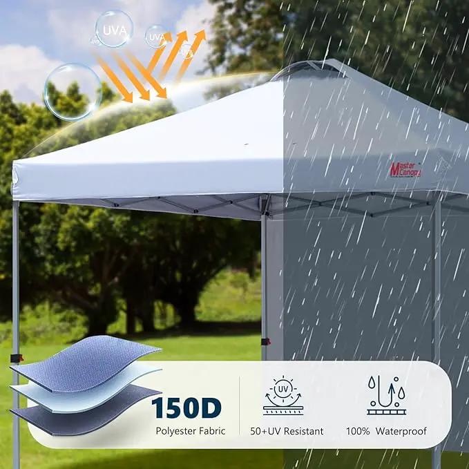 MASTERCANOPY Durable Pop-up Canopy Tent with 1 Sidewall (10'x10',White) by GreenHaven Gardens