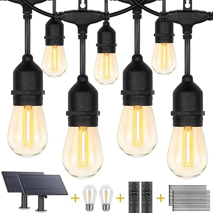 ZJOJO Solar String Lights Outdoor Waterproof 120FT,Solars Light Outdoor with 30 Shatterproof Bulbs IP65, Patio Lights SolarPowered &USB Port, LED String SolarLights for Outside Decor by GreenHaven Gardens