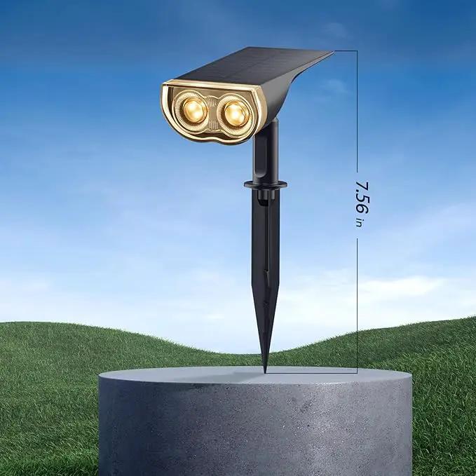 Consciot Solar Spotlights Outdoor, IP67 Waterproof 2-in-1 Solar Spot Lights, Durable Christmas Decorations Lights for Garden Yard Pathway Driveway Porch Walkway, Auto On/Off, 6 Pack(Warm White) by GreenHaven Gardens