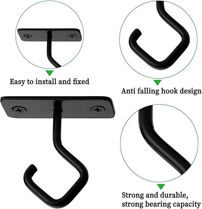 AJART Ceiling Hooks for Hanging Plants: Iron Plant Hanger for Wall Mount - 8 Pack/2.5 Inch Ceiling Hook for Indoor Use by GreenHaven Gardens