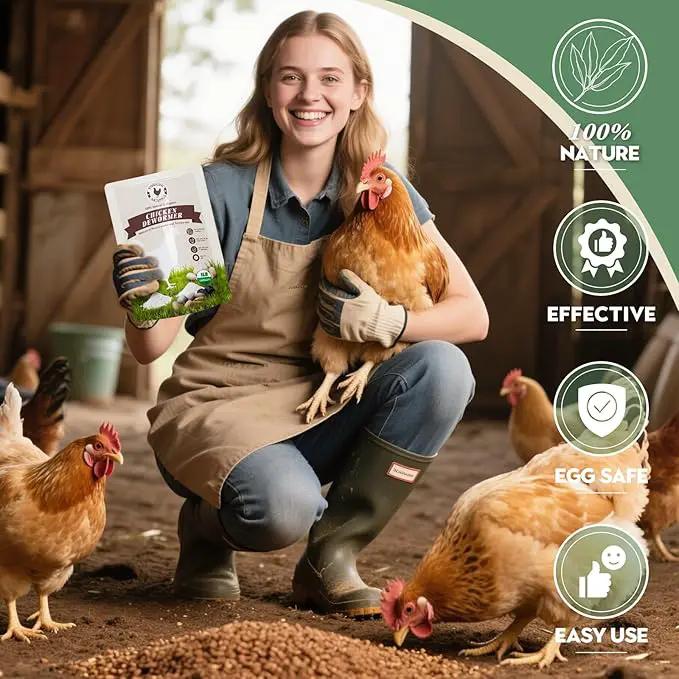 Chicken Dewormer Powder, All-Natural Health Formula, 1LB Pouch,Safe for Eggs, Effective for All Ages & Sizes, Chicken Wormer, Poultry Medicine Supplies (1, Pounds) by GreenHaven Gardens