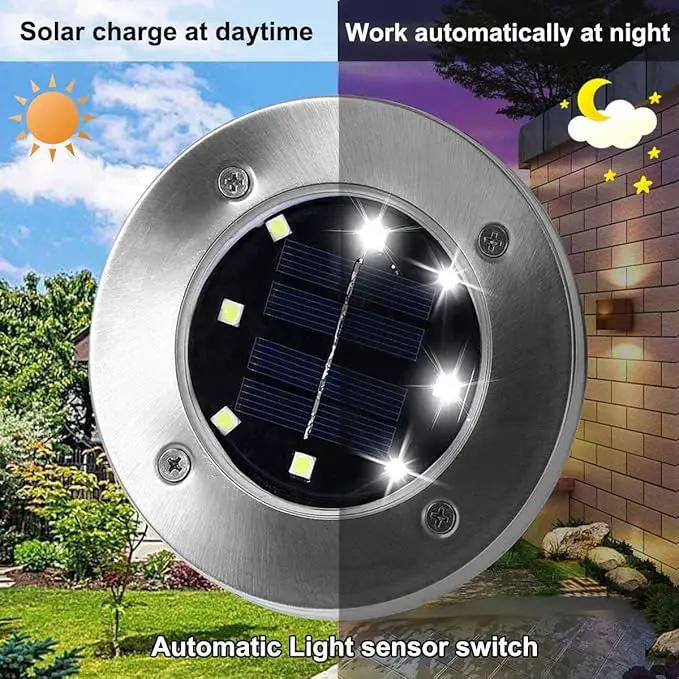 Solar Ground Light, Waterproof Solar Garden Lights, Upgraded Outdoor Garden Waterproof Bright in-Ground Light, Landscape Lights for Pathway,Yard,Deck,Lawn,Patio,Walkway (16 Pack White Light) by GreenHaven Gardens
