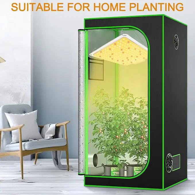 LED Grow Light, SP1000 Sunlike Full Spectrum Dimmable Plant Lights with Thermometer Hygrometer, Growing Lamps for Indoor Plants Seedlings Veg Bloom 2x2/3x3 Ft Coverage by GreenHaven Gardens
