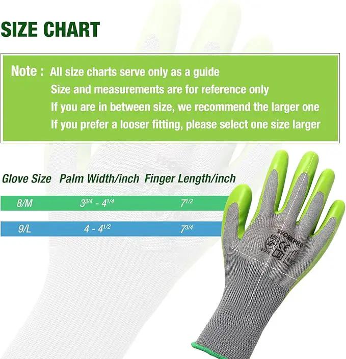 WORKPRO 6 Pairs Garden Gloves, Work Glove with Eco Latex Palm Coated, Gardening Gloves, Working Gloves for Weeding, Digging, Raking, and Pruning (Medium) by GreenHaven Gardens