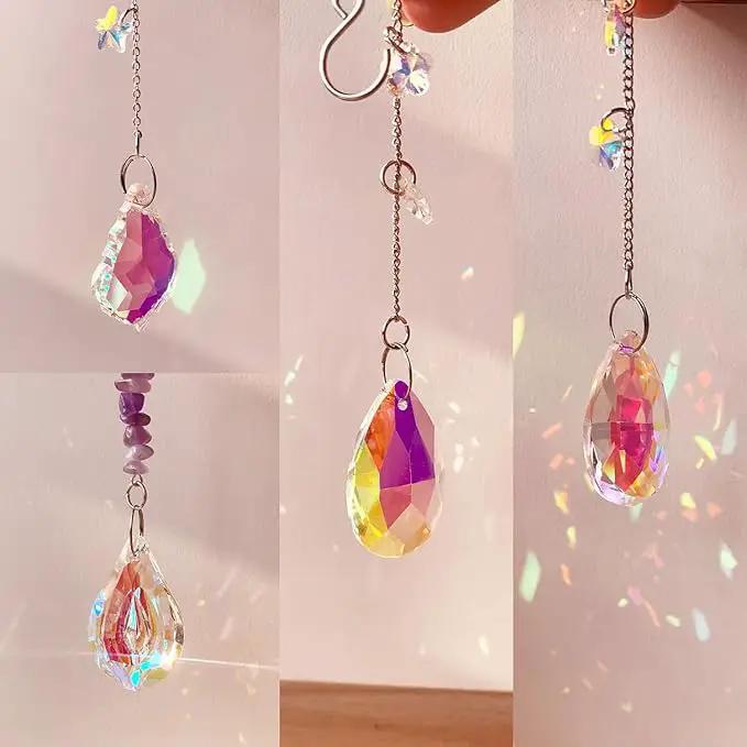 420pcs Suncatcher Making Kits for Adults Crystal Sun Catchers Crafts with Hooks Chains Pendants Rainbow Maker for Window Hanging Prism Indoor Outdoor Garden Xmas Wedding Party Decor (Mermaid) by GreenHaven Gardens