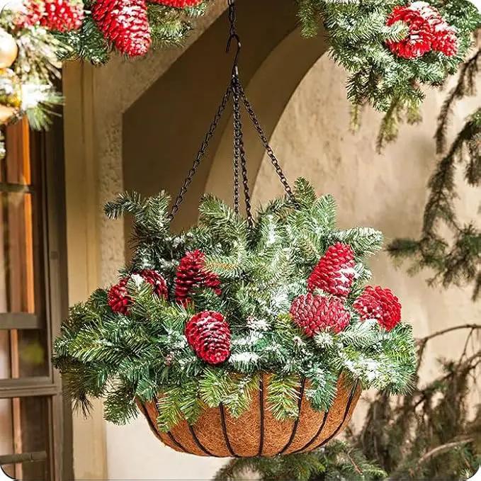 15 Pack BLK Storagehook Black Hanging Chains with Hooks, 21" Chain for Hanging Planter, Bird Feeders, Baskets Billboards Lanterns Wind Chimes Ornaments by GreenHaven Gardens