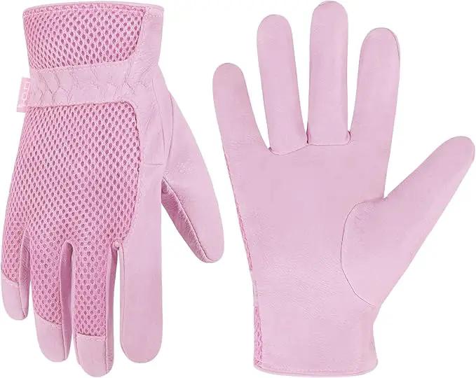 HANDLANDY Women Safety Work Gloves Utility Touch Screen Working Grip Glove for Yardwork Gardening Breathable Mechanic Gloves by GreenHaven Gardens