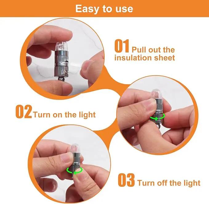 SumDirect Pack of 12 LED Mini Non-Blinking Lights for Paper Lanterns Balloons Floral Wedding Halloween Christmas Party Decoration Centerpieces (12, Red) by GreenHaven Gardens