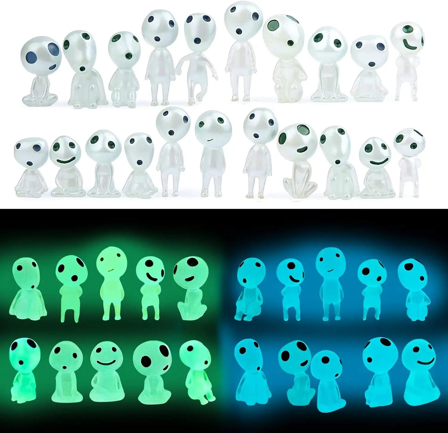 CCINEE 20Pcs Glow in Dark Tree Elves Fairy Luminous Ghost Micro Landscape Accessories Miniature Tree Elves Decoration for Garden Landscape Aquarium Dollhouse Potted Plants Decoration by GreenHaven Gardens