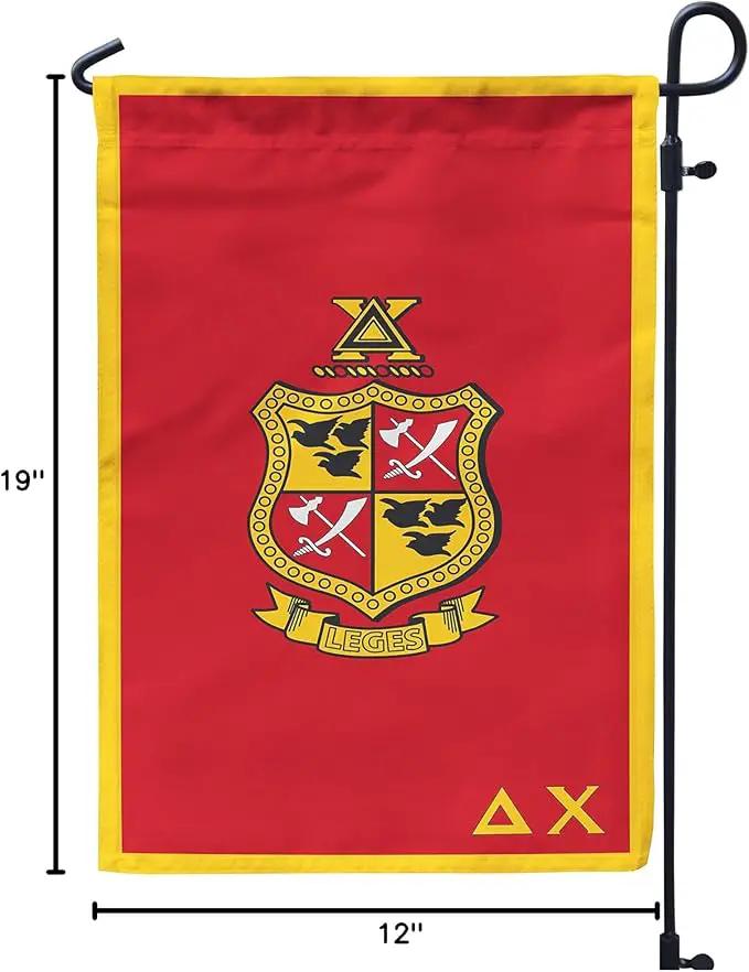 Delta Chi Licensed Flag Garden Flag Banner Yard Decor Outdoor Decoration (Delta Chi #1) by GreenHaven Gardens