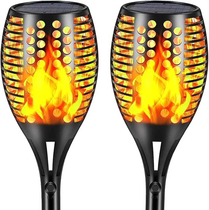 Solar Lights Outdoor, 43" Waterproof Flickering Flames Torch Lights, Solar Landscape Decoration Lighting Auto On/Off Pathway Lights for Garden Patio Yard Christmas, 2 Packs by GreenHaven Gardens