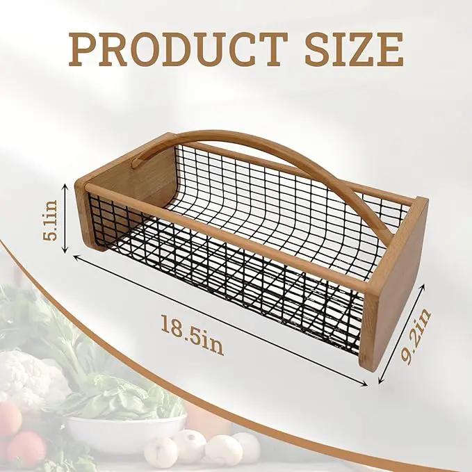 Garden Hod Harvest Basket, Durable Wooden Gardening, Supply Suitable For Kitchen, Picnic And Outdoor Picking by GreenHaven Gardens