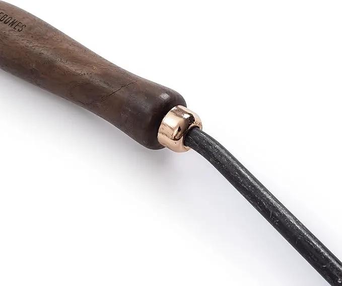 Barebones Japanese Weeding Hoe - Hoe Garden Tool - Durable Stainless Steel Hand Tool for Weeding and Digging (Walnut/Black) by GreenHaven Gardens