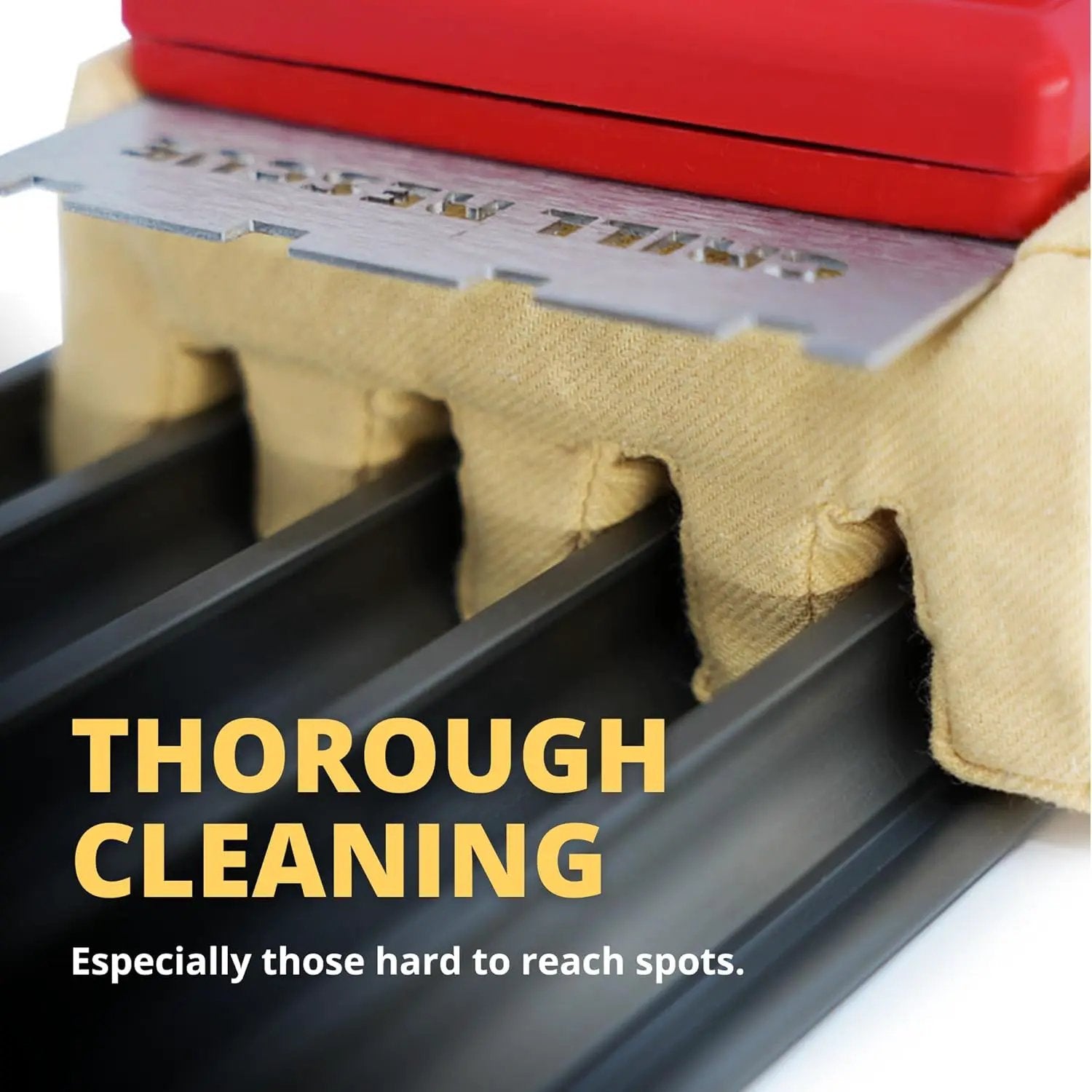 Grill Rescue BBQ Replaceable Cleaning Head, Bristle Free - Durable and Unique Grate Scraper Tools for Cast Iron or Stainless-Steel Grates, Barbecue Cleaner by GreenHaven Gardens