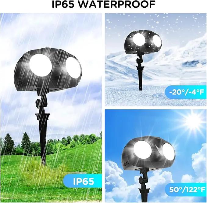 Snowfall Christmas Light Projector,Snowflake Night Projection Lamp, IP65 Waterproof Outdoor LED Snow Spotlight for Holiday Party Home Decor Garden Light Projector, with Remote Control by GreenHaven Gardens