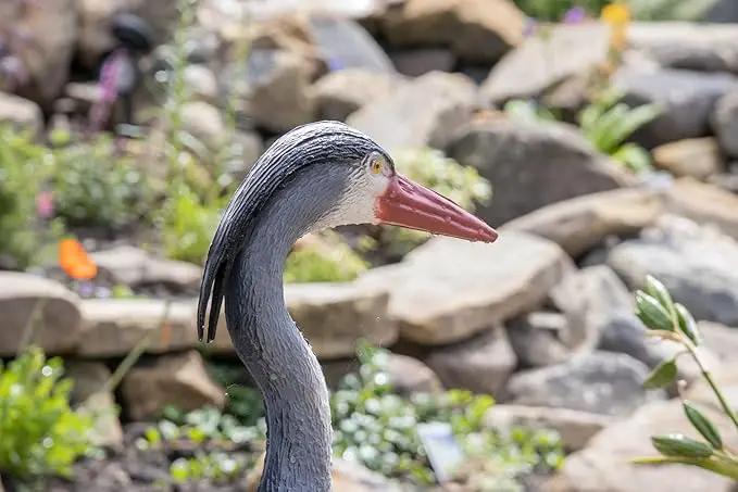 Blue Heron Decoy with Legs & Stake 30'' (76cm) Tall, Adult Blue Heron Statue for Backyard Koi Fish Ponds, Yards & Water Gardens by GreenHaven Gardens