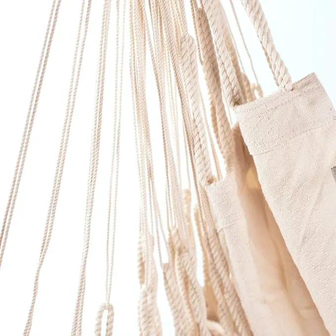 LA SIESTA® - Large Comfort Habana Cotton Hammock Chair & CasaMount - Hanging Chair w/Suspension Kit for Walls Ceilings & Square Beams - Indoor Outdoor Swing Hanging Chair Bedroom Balcony - Latte by GreenHaven Gardens