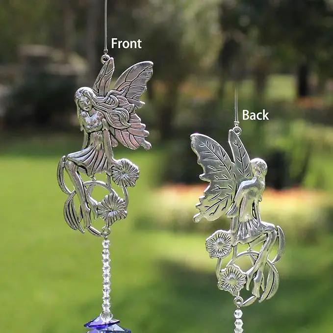 Crystal Garden Suncatcher Hanging Crystals Ornament for Window Rainbow Maker Prisms Home Decor Gift Boxed Sun Catcher Gift Idea for Mom Friends Grandma,Fairy by GreenHaven Gardens