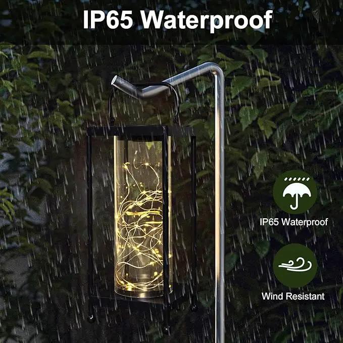 Solar Lanterns Outdoor Hanging - Solar Table Lights Waterproof Landscape Lights - Fairy Lights with 36 Warm White LED Designs for Outdoor Tabletop Patio Garden Yard and Pathway Decoration(1 Pack) by GreenHaven Gardens