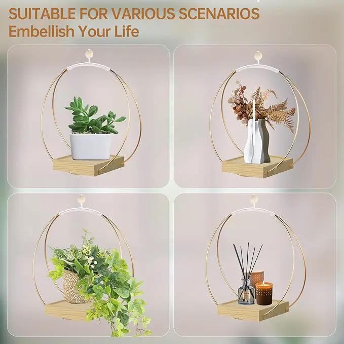 Hanging Planters for Indoor Plants - Plant Hanger Outdoor, Metal Plant Hanger Mid Century Boho Macrame, Hanging Wall Ceiling Window, Gift for Mom, Plant Lovers, Housewarming by GreenHaven Gardens