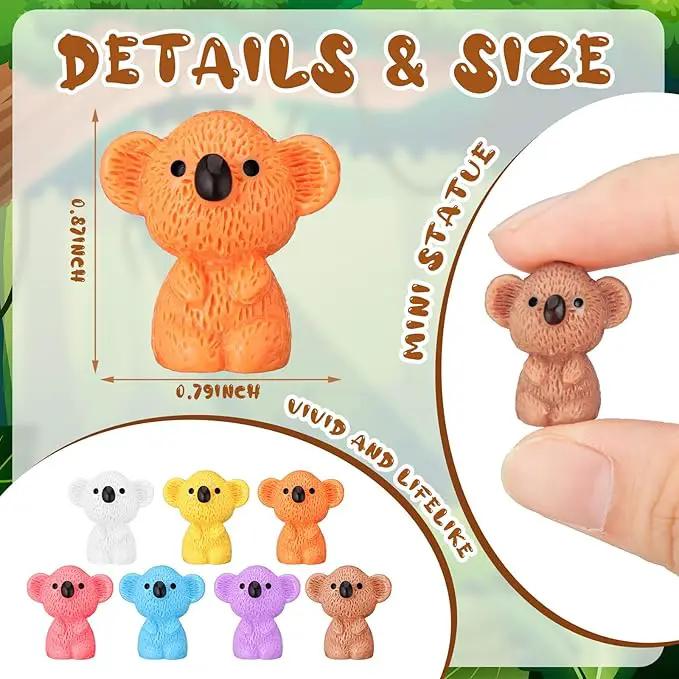 90 Pcs Resin Koala Miniatures Mini Animals Figures Cute Koala Figurine Fairy Decor Animal Ornament for Garden Landscape Home Accessories Craft Cake Decoration DIY by GreenHaven Gardens