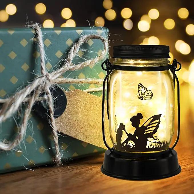 Kyoryuger Solar Lanterns Dog Solar Lights Outdoor Gifts for Women Men Dog Lovers Gifts Decorative Hanging Dog Lanterns with Stake for Yard Lawn Garden Decor Waterproof LED Dog Light by GreenHaven Gardens