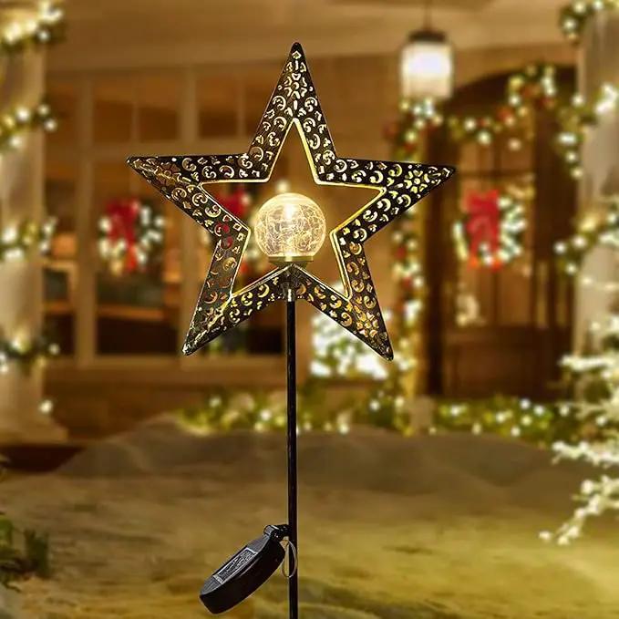 TAKE ME Star Solar Lights Garden Outdoor Decor Waterproof Metal Solar Stakes Lights for Patio Yard Walkway Lawn Patio Mothers Day Garden Gifts Mom Wife Grandma by GreenHaven Gardens