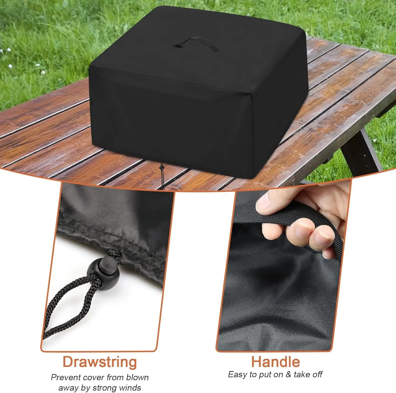 Indoor Grill Cover for Hamilton Beach 12.5x17x7in Electric Grill, Dust-Proof, Portable - Black by GreenHaven Gardens