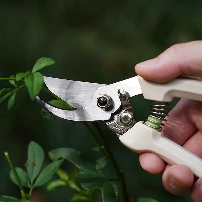 BUGUI Pruning Shears Garden Shears - Premium Alloy Steel Bypass Pruner, Precision-ground Blades, Heavy Duty Gardening Tools, 7" (H101) by GreenHaven Gardens