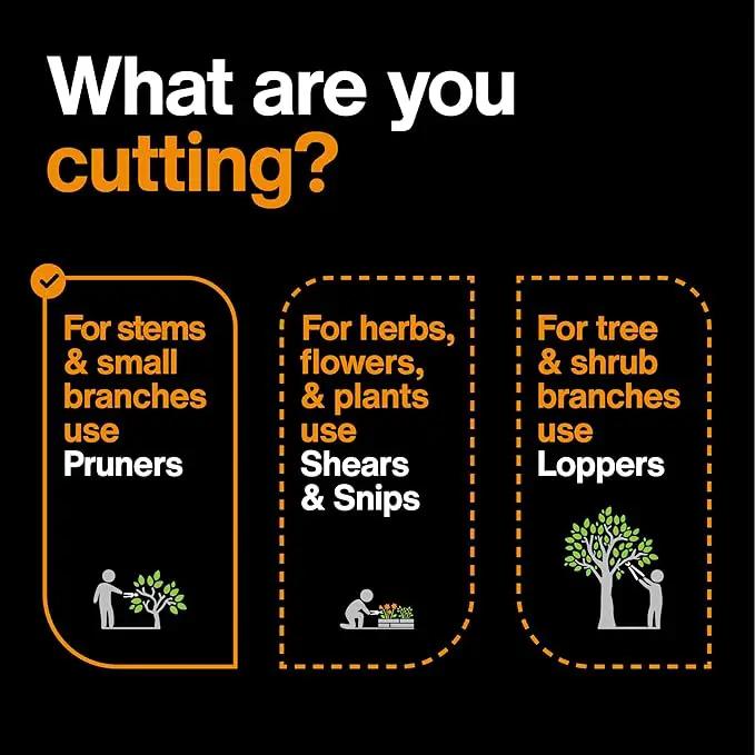 Fiskars Floral Pruning Shears - Plant Cutting Scissors/Garden Clippers For Deadheading and Working with Flowers - Black/Orange by GreenHaven Gardens