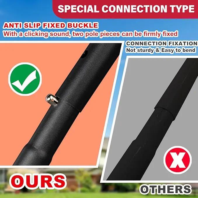 XIFAN Flag Pole Kit for Outside, 10 FT Heavy Duty Flagpole for Outdoor House in Ground, with Ground Spike for Garden Yard, Residential or Commercial by GreenHaven Gardens