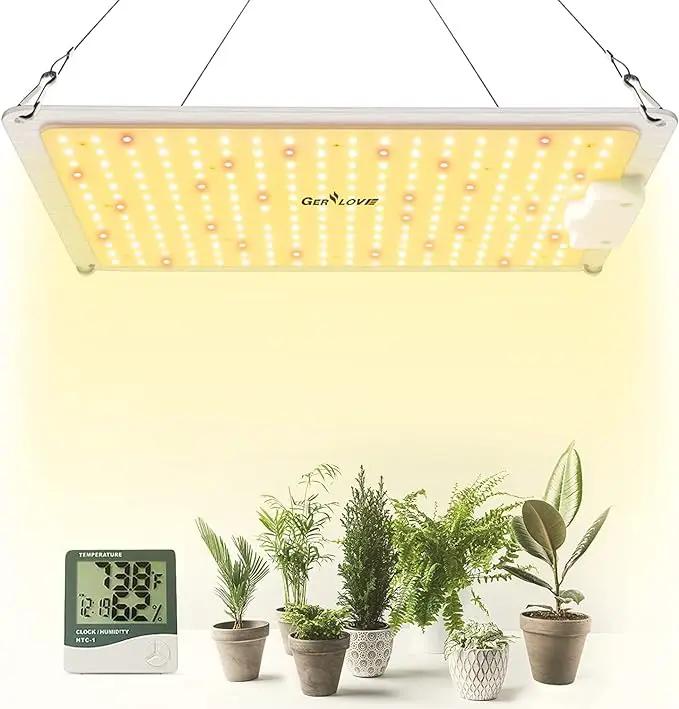 LED Grow Light, SP1000 Sunlike Full Spectrum Dimmable Plant Lights with Thermometer Hygrometer, Growing Lamps for Indoor Plants Seedlings Veg Bloom 2x2/3x3 Ft Coverage by GreenHaven Gardens