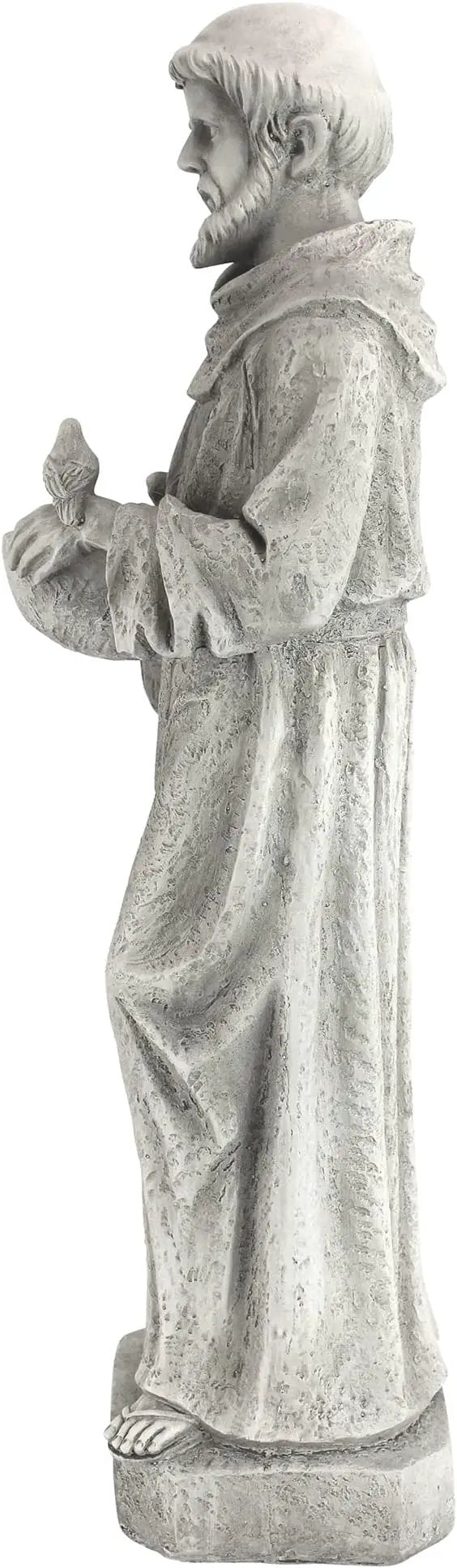 Design Toscano Nature's Nurturer Francis Assisi Religious Garden Decor Statue Bird Bath Feeder, Small, 20 inch, Cast Stone Resin, Antique Stone Finish by GreenHaven Gardens