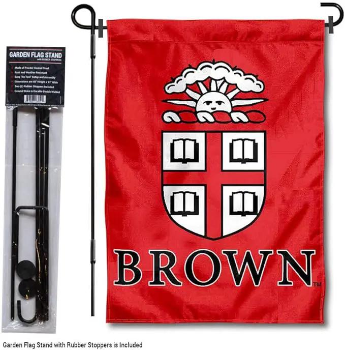 College Flags & Banners Co. Brown Bears Garden Flag with Stand Holder by GreenHaven Gardens