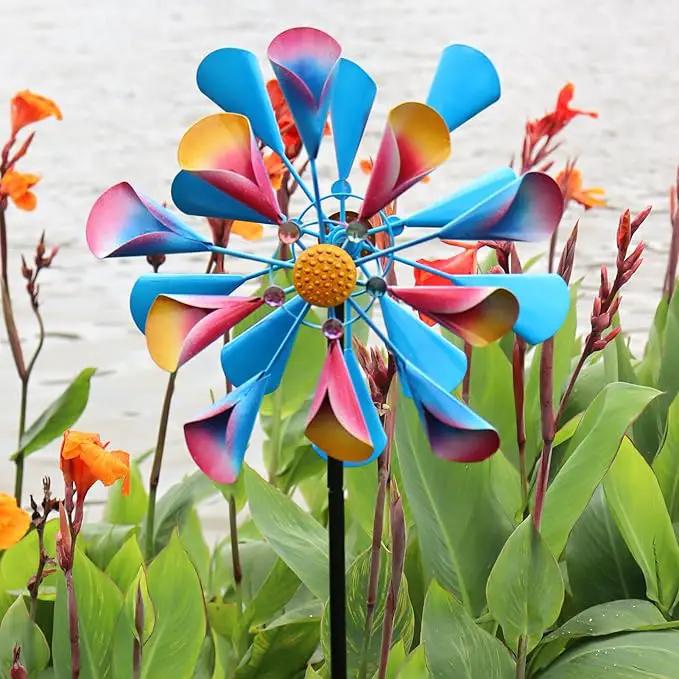 Wind Spinner Outdoor Hangable Wind Spinners 360 Degrees Metal Colorful Wind Spinner for Yard and Garden by GreenHaven Gardens