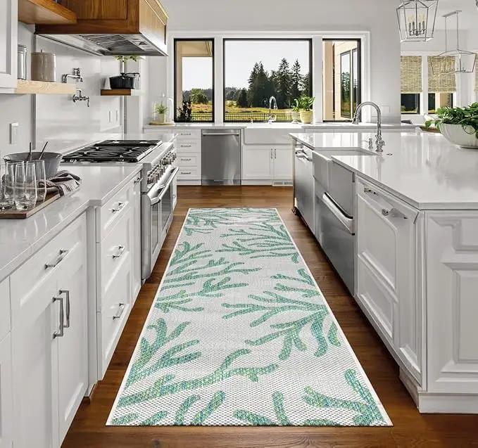 Keen Home Design Terrace Outdoor Runner Rug - 2x6 Washable Indoor/Outdoor Rug for Patio, Kitchen, Balcony, Beach, Garden, Deck and Porch, Size: 2'2"x5'7" by GreenHaven Gardens
