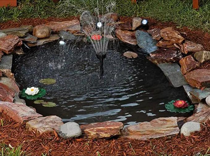 Small Pond Liner, 4 x 7 Feet 20 Mil Pond Liners for Outdoor Ponds, Black LDPE Pond Liner for Waterfall, Fish Ponds, Garden Fountain by GreenHaven Gardens