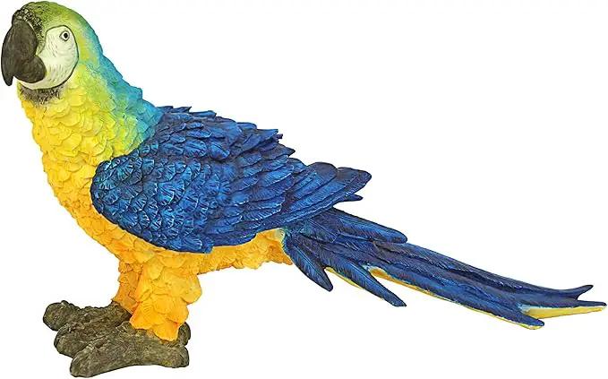 Design Toscano Mortimer the Macaw Tropical Parrot Statue by GreenHaven Gardens