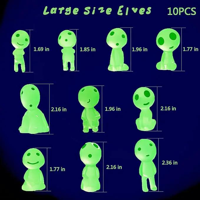 Luminous Ghost Tree Elves Glow in Dark Nightlight Landscape Garden Accessories Indoor Room Ornaments Outdoor Yard Lawn Decoration 10pcs by GreenHaven Gardens